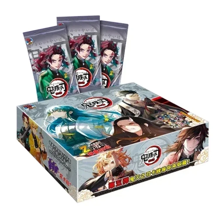 Wholesale Demon Slayer Collection Cards Japanese Anime Game Cards Thickened TR Playing Paper Cards Toys Christmas Gift