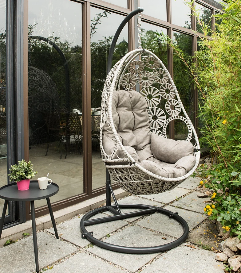 Factory wholesale Art fashion Egg style Hanging Swing Chair for Garden