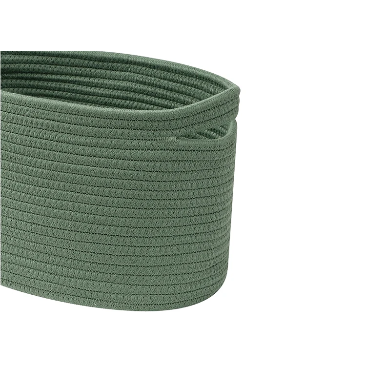 Cotton rope laundry storage baskets storage holders racks home small storage & organization