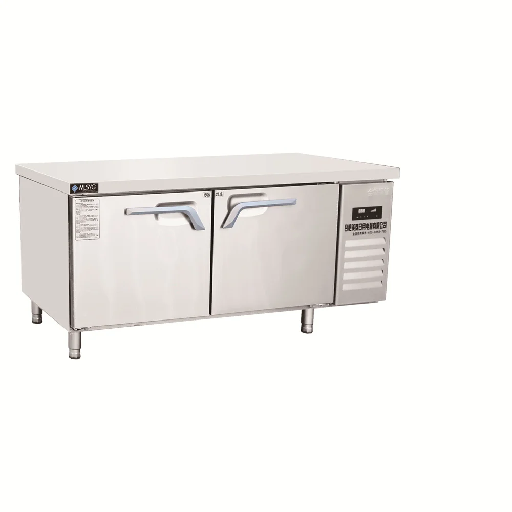 sliding door horizontal freezer big capacity commercial solar All copper steel pipe freezer 398