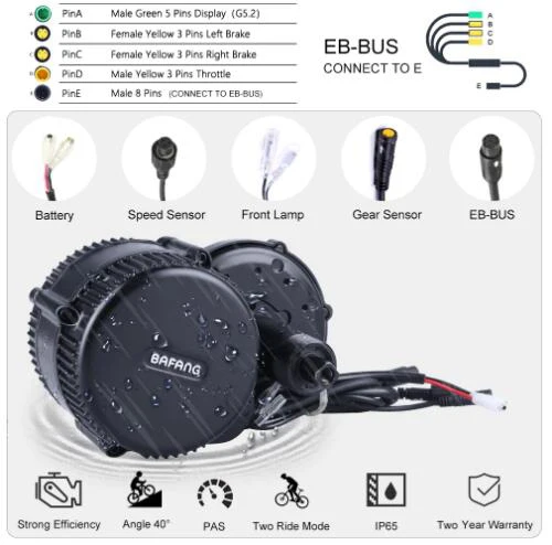 bafang bbs02b 48v 750w bafang 8fun ebike kit conversion kit with DPC18 display ship from Poland Germany warehouse