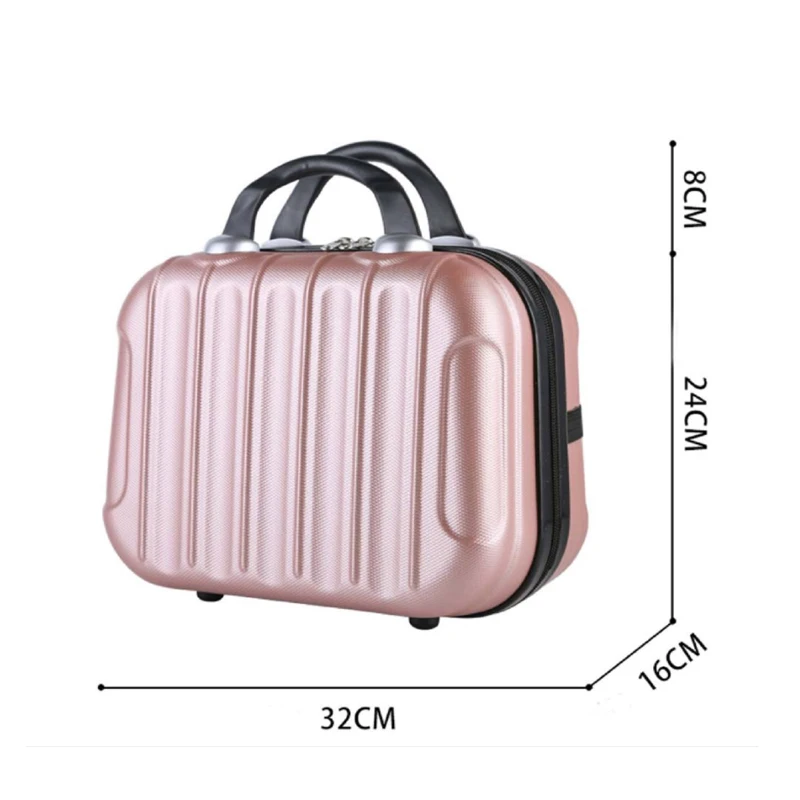 14 inch Ladies Fashion mini travel beauty cosmetic case for women make up bags