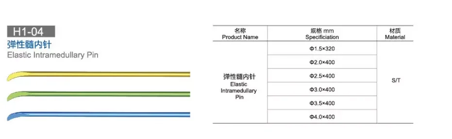Stainless Kirschner Wire Steinmann Pin Orthopedic Implant Instruments Veterinary and Sterile Titanium 0.8~6.0mm 5pcs/box 2100786