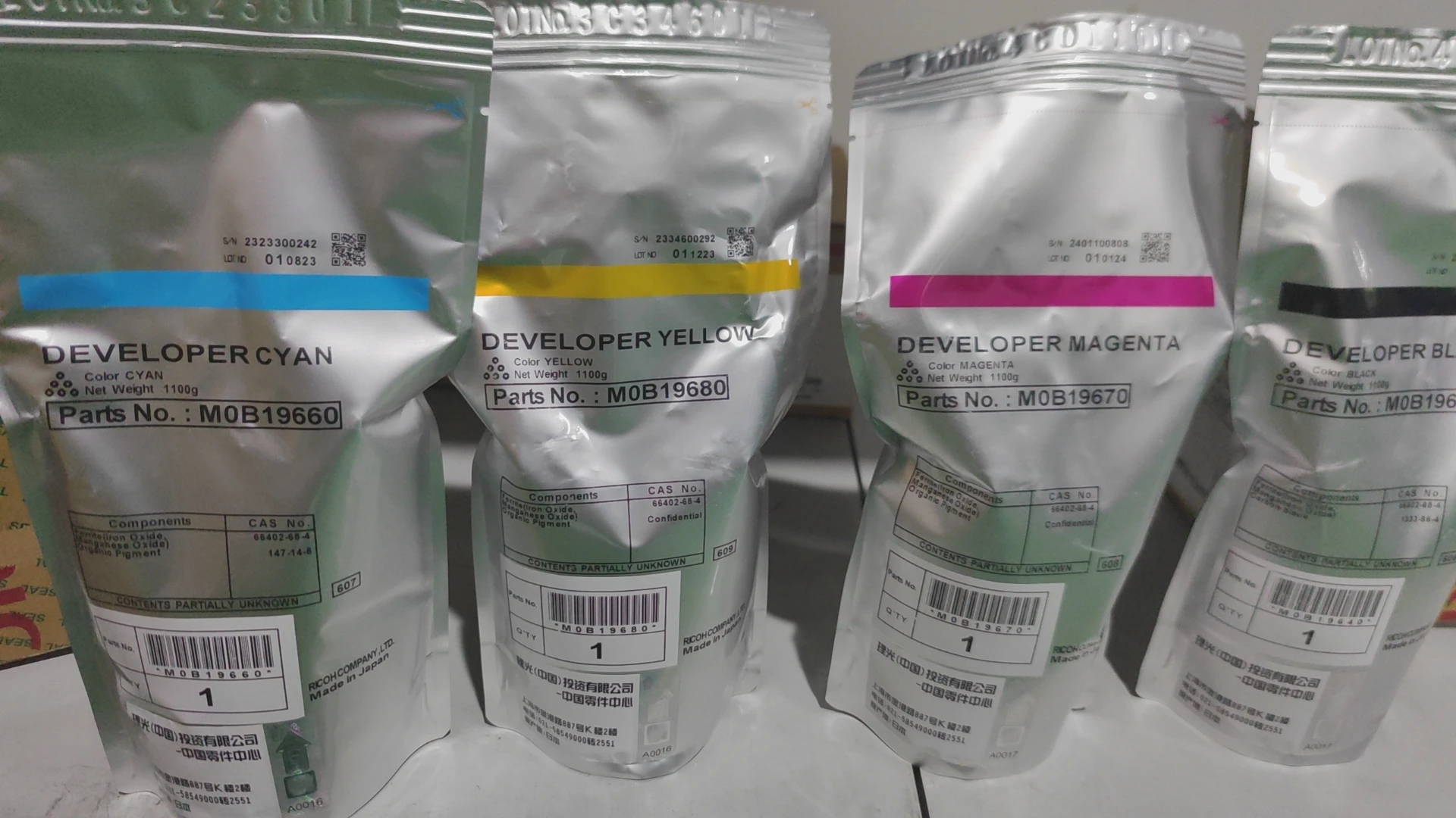 100% Genuine Developer in Stock used for Ricoh C7100 9100 7200 9200 Printer