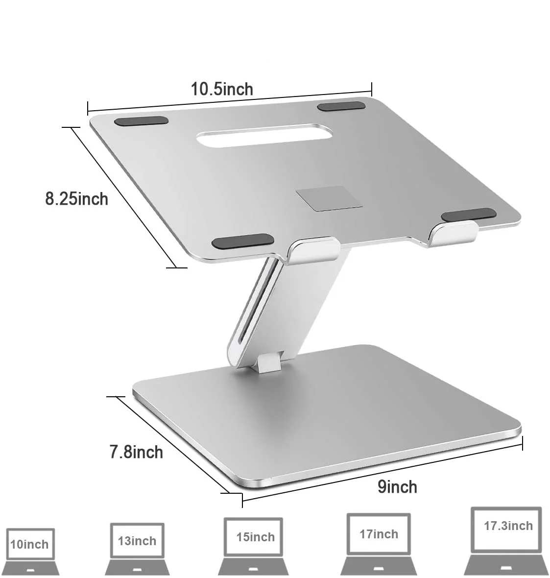 Notebook Adjustable Foldable Aluminium Cooling Metal Ergonomic Laptop Stand