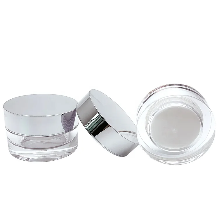
15g 30g 1 oz cosmetic jar white round plastic empty plastic packaging cream jar white cosmetic packaging acrylic jar cosmetic 