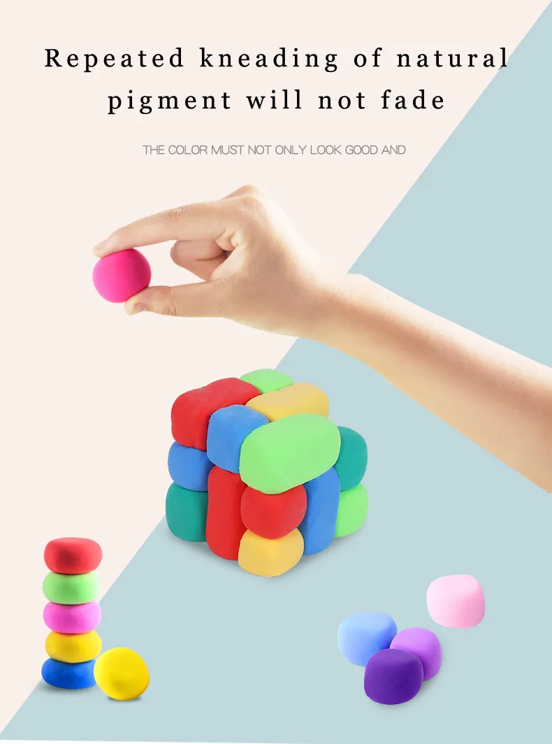 Factory ultra light clay wholesale 36 colors 24 colors 12 colors space color clay handmade modeling DIY color clay Plasticine