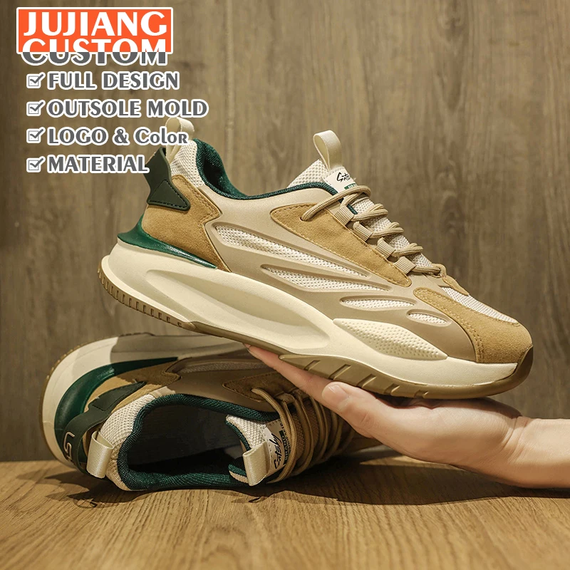 Новинка; Осенние не сужающиеся книзу массивные кроссовки; Дышащая мужская обувь из микрофибры; Бесплатная доставка; Высококачественная Повседневная Удобная модная обувь; Chaussures