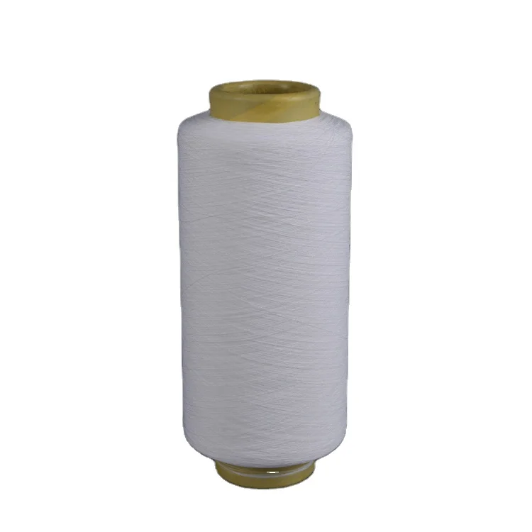 China manufacturer raw white black polyester yarn sea-island yarn dty for knitting fabric or socks
