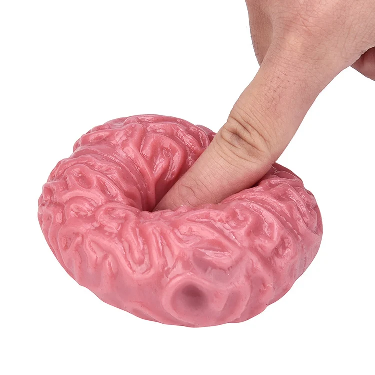 Promotional gift stress reliever brain anti stress brain squeeze toy squishy ball
