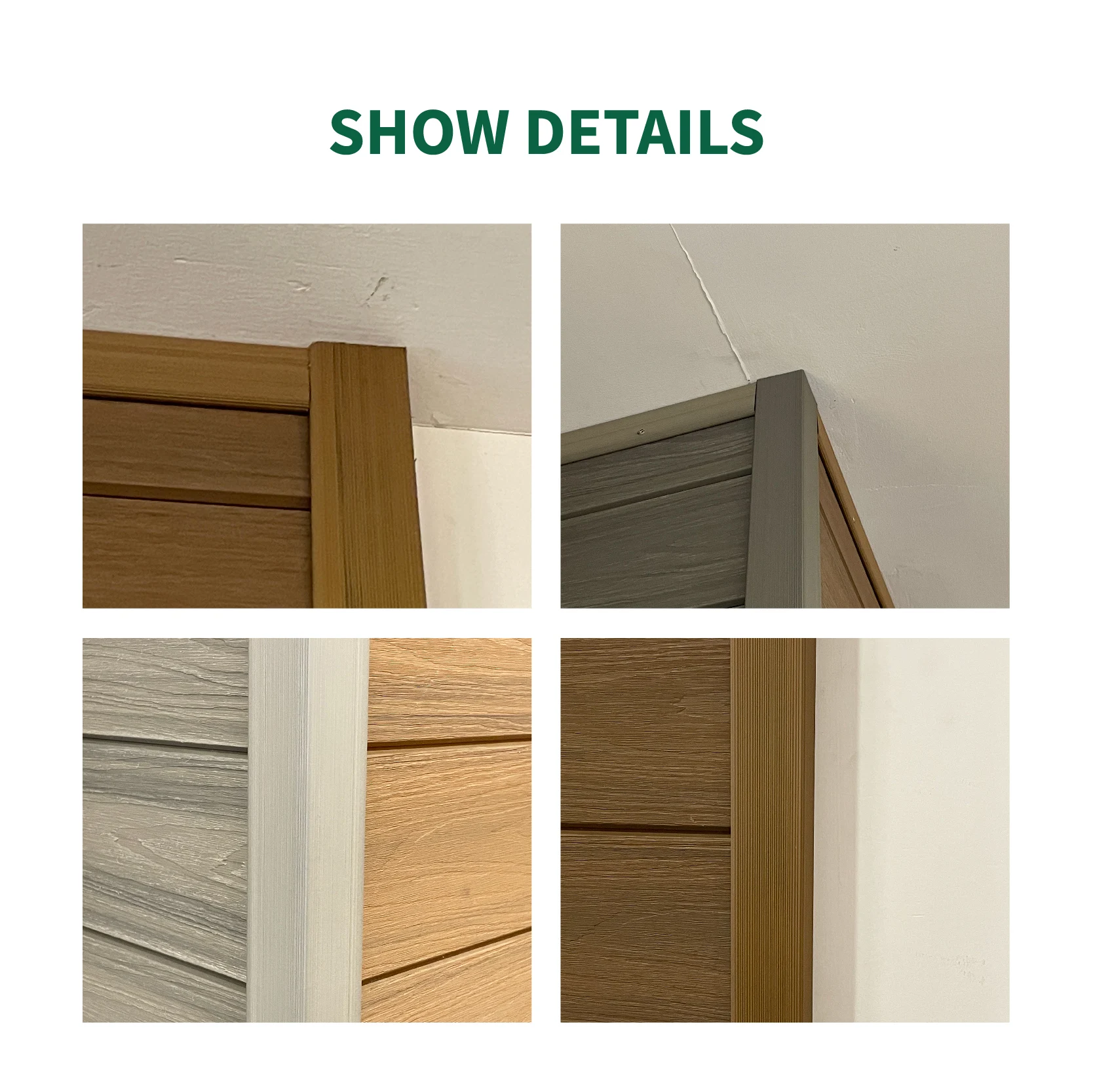 New Model Luxury European Style Home and Commercial Building Wall Panel Wpc Exterior Wooden Outside