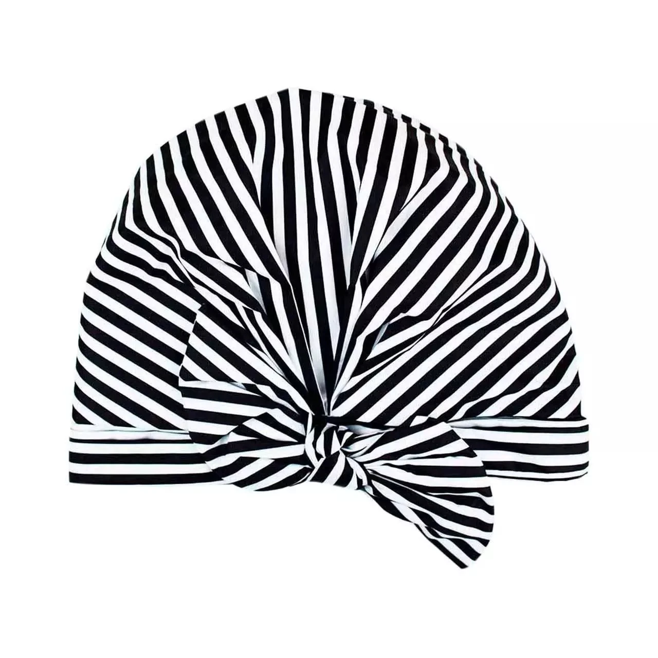 shower cap black and white striped bow waterproof shower cap bath hat