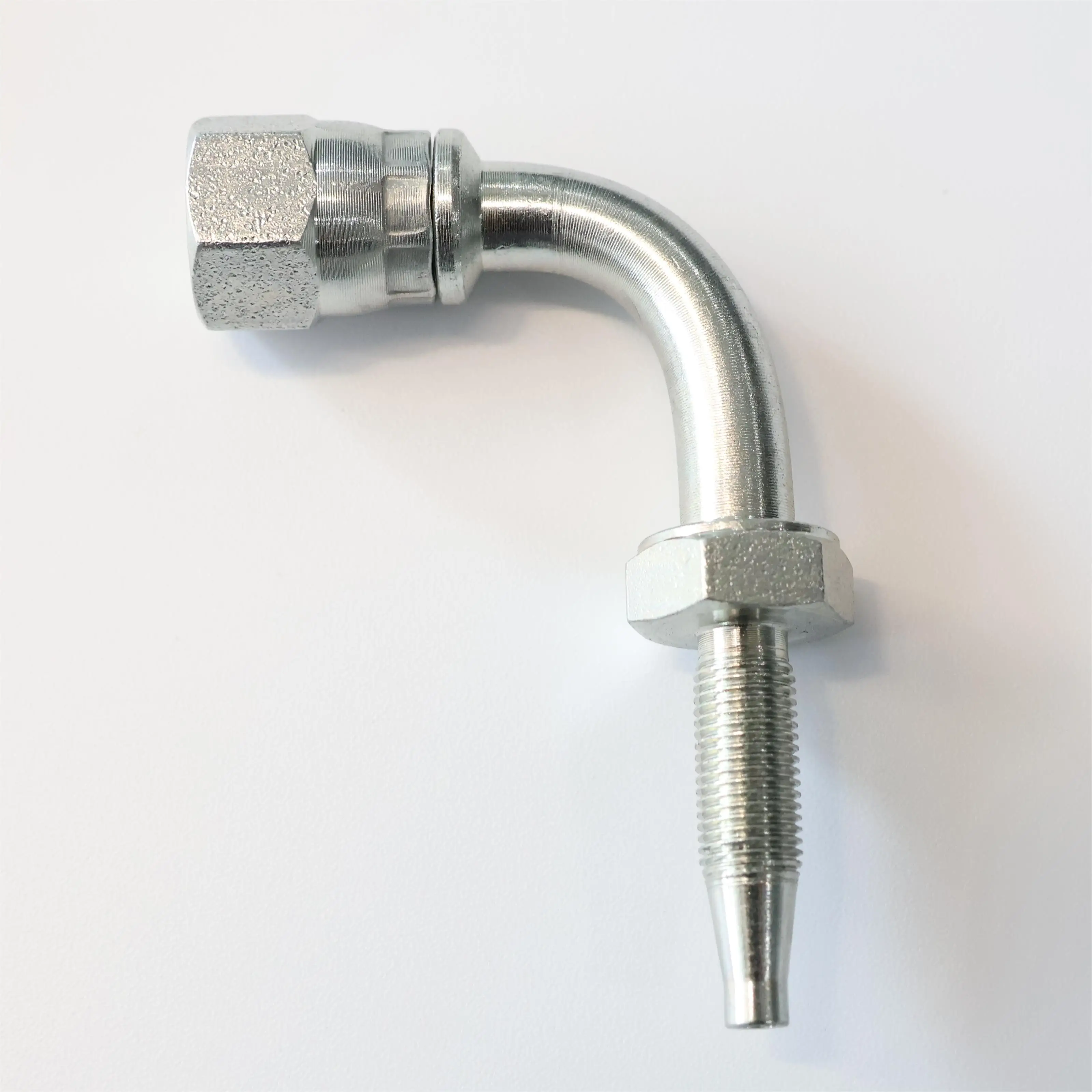 JIS/komatsu Carbon Steel Hydraulic Tube Hose Thread Pipe Reusable Fitting High Pressure  Swivel 90 Degree Ferrule Nipple R1/R2