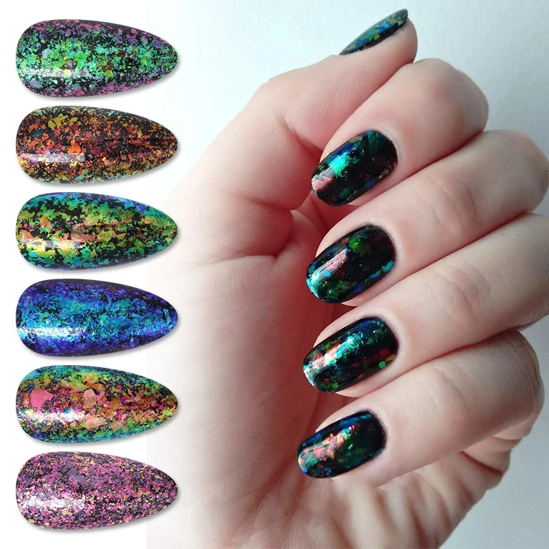 
chrome candy solid aurora powder nail pigment 2021 nail art decoration pigment printer ombre acrylic powder 