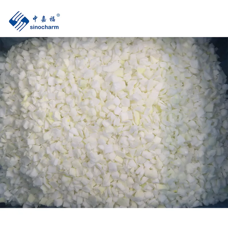 Sincoharm OEM HACCP Fresh Vegetables Wholesale Price Bulk Frozen Onion Cut 10mm IQF Onion Dice for Sale
