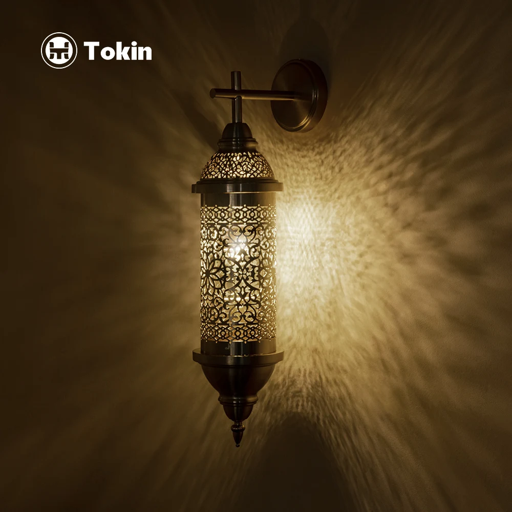 Moroccan hollow carved wall lamp retro exotic villa special restaurant hotel B&B bar decorative wall lamp