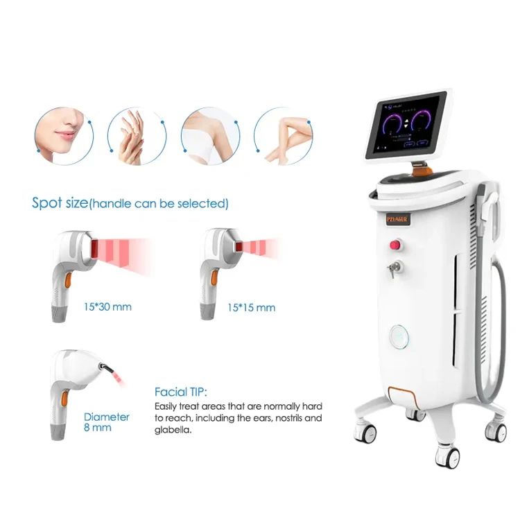 808nm diode laser hair removal machine with 3 wavelength 1064 755 808 diode laser dioden laser machine