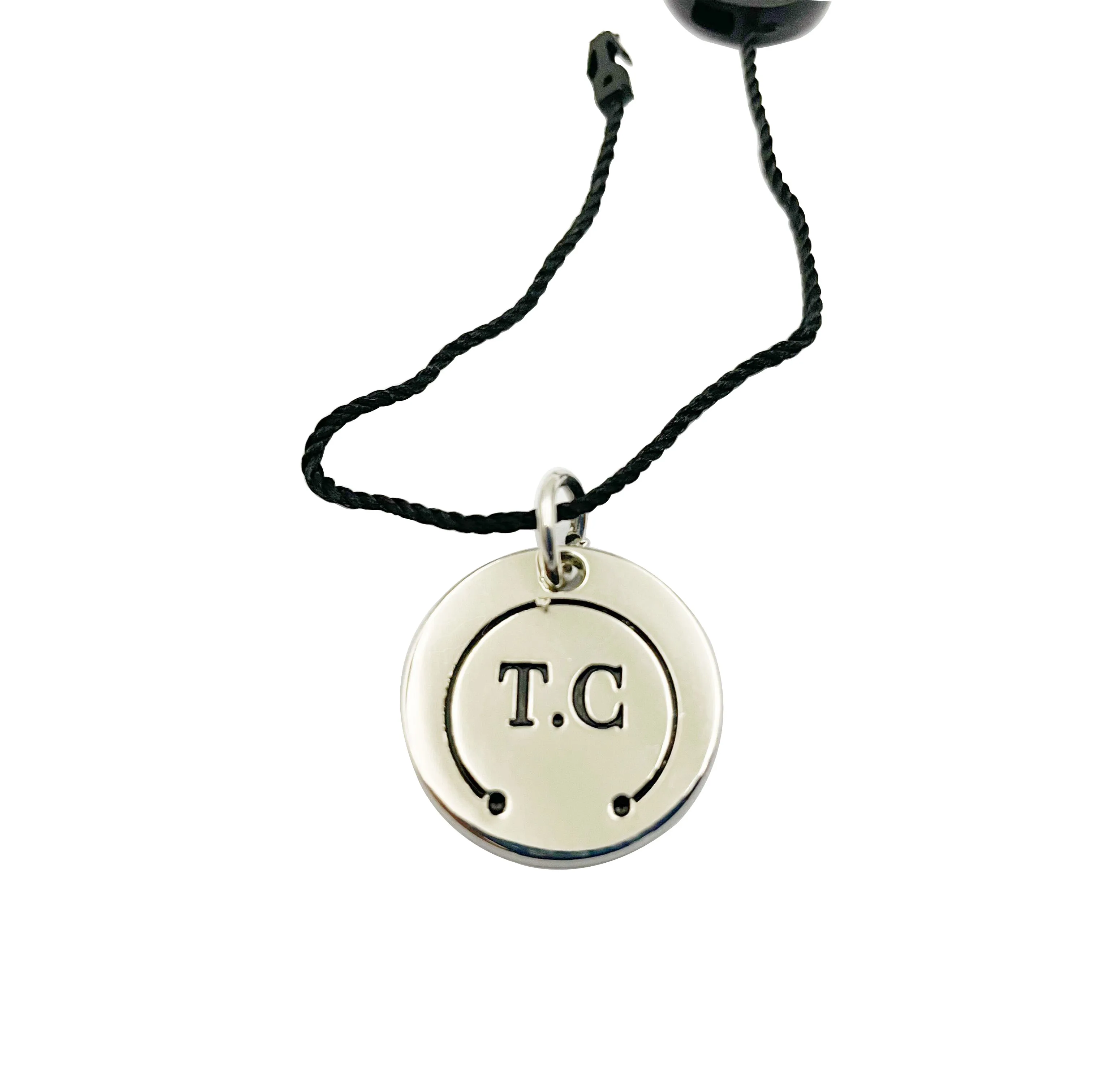 silver jewelry metal tag with custom logo