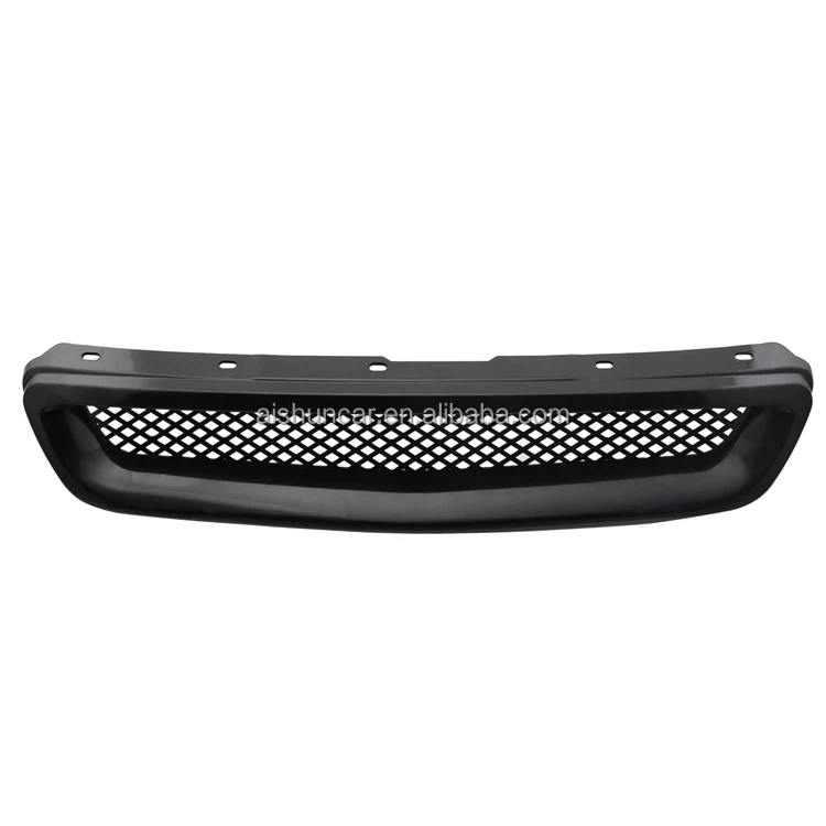 Передняя сетчатая решетка для гриля Dtouch совместимая с 1999-2000 Honda Civic Lx Ex Si глянцевая