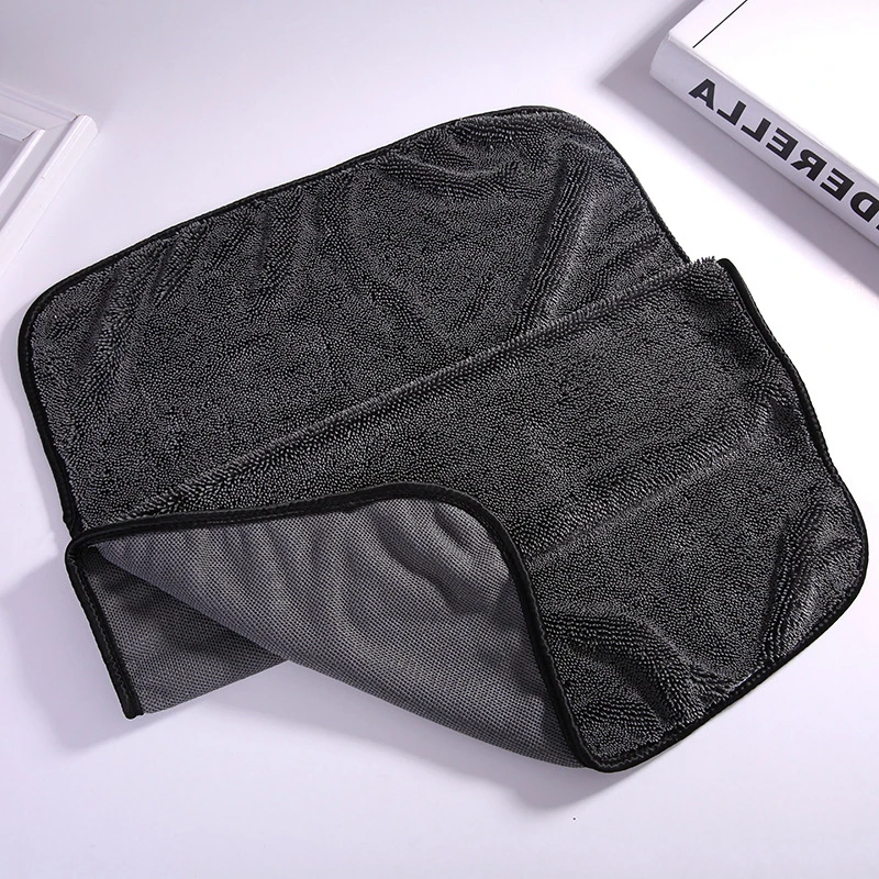 Selected Auto single side twisted loop microfiber towel super water absorption car cleaning towel auto detailing drying towel