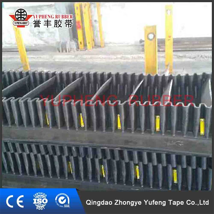 2024 Popular Product Conveyor Belt With Corrugate And Baffle Width 800 MM 24 MPA