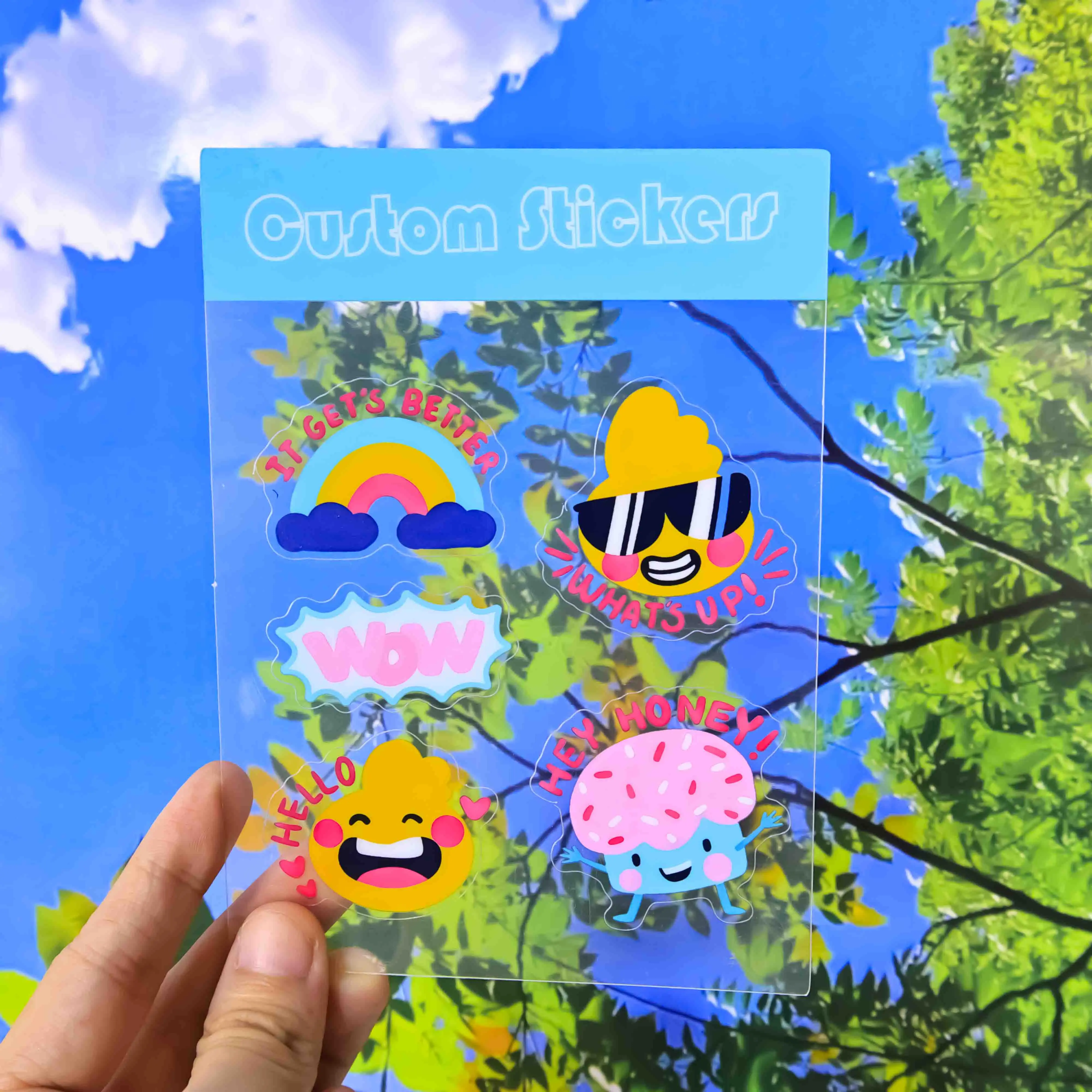 Custom Personalized Vinyl Stickers Clear Vinyl Stickers Custom Kiss Cut Stickers