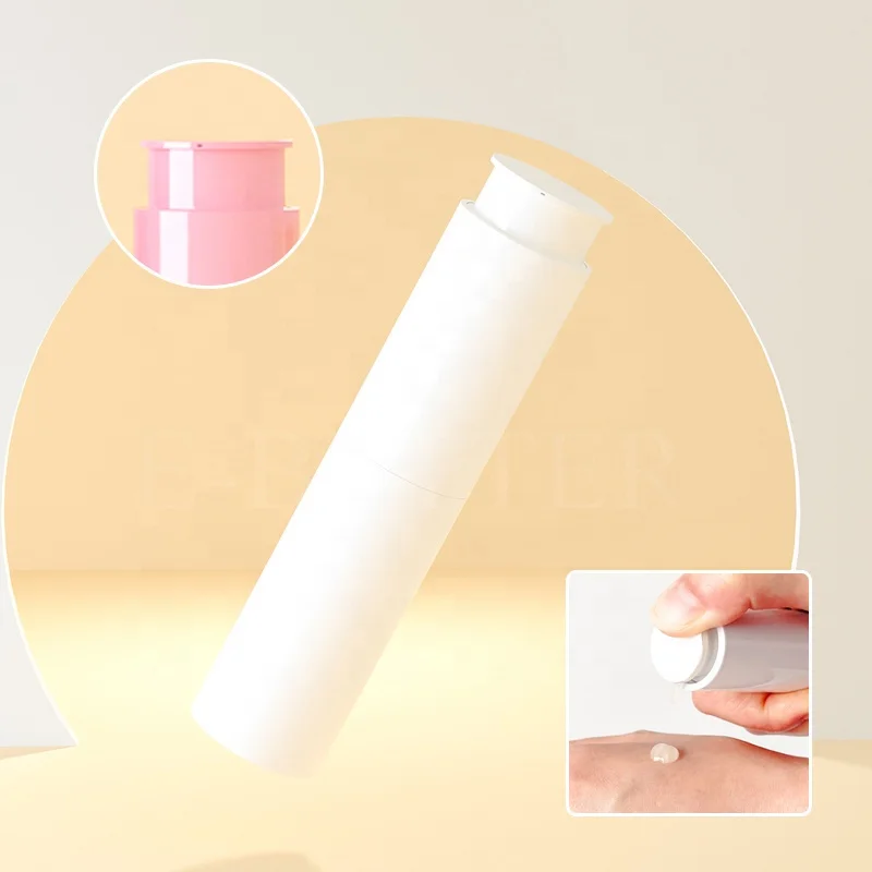 Eco friendly wheat straw 15ml 20ml 30ml biodegradable pump bottle for sunscreen and eye cream