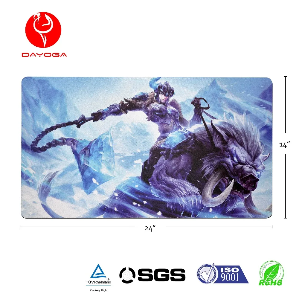 Hot Sale Large Natural Rubber Anti-slip Gaming Mouse Pad Custom League Of Legends LOL Figure Printed Anime High Quality