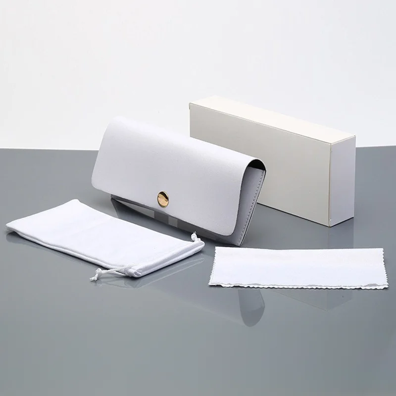 
LH008 High Quality Brand Design Custom Logo Leather Eye Glasses Cases Eyewear Box Eyeglasses Bag 