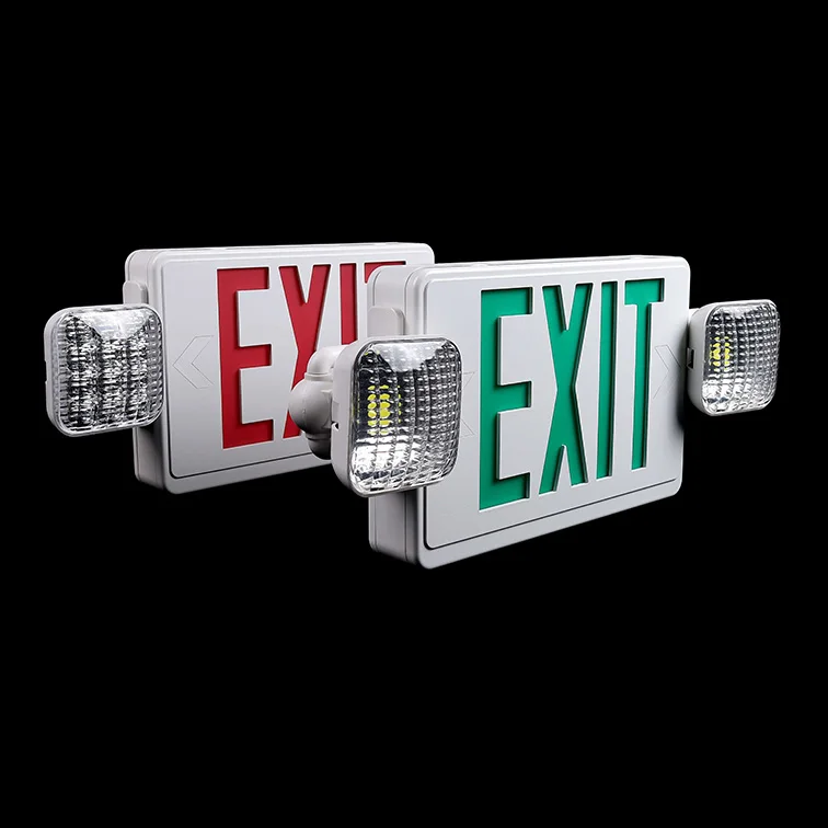 Exit Red Fire Led Emergency Light Double Head Light Exit Indicator Exit Sign Warning Guidance Fire Safety Signs