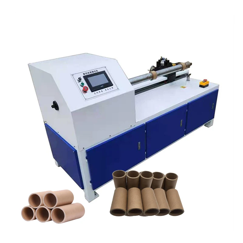 Factory price sales high-quality Fully Automatic Drinks Spiral Paper Packing Bottle Tube Core Glue Making Machine With Cutting