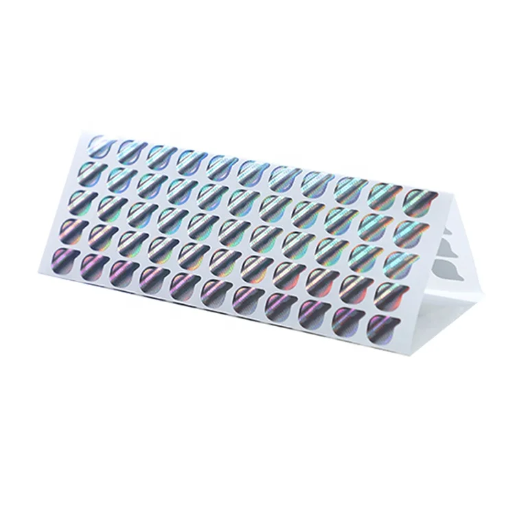 Custom Holographic Label Holographic Logo Sticker Anti Counterfeiting Label Silver Hologram sticker Printing