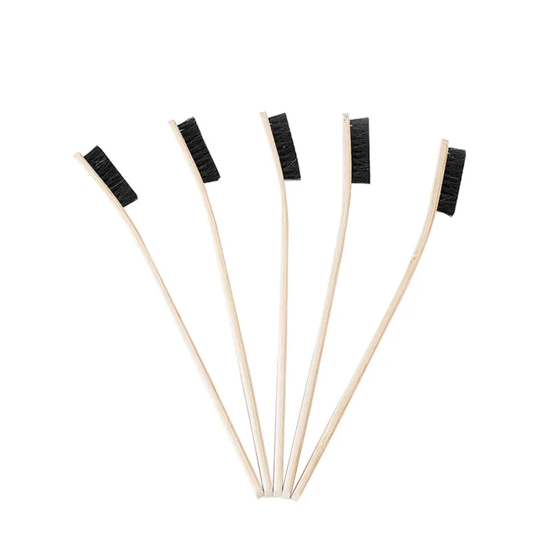 Hog Hair Brush Long Wood Handle for Hearth Tidy Car Home Workshop Woodworking