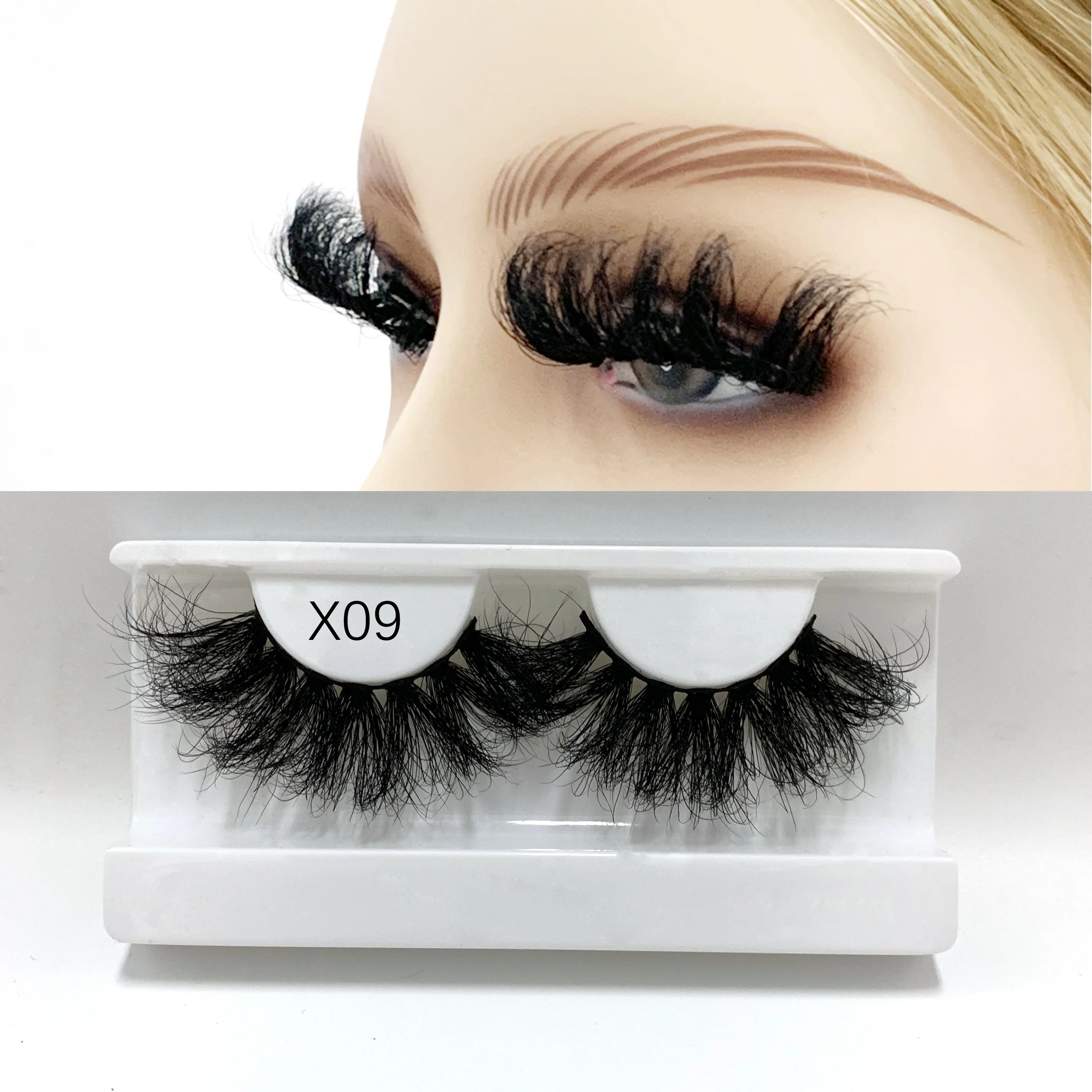 Super Fluffy Mink Fur Lashes Extra Dramatic Long Thick Curl Eyelashes Handmade Wispy Curly Mink Eyelashes