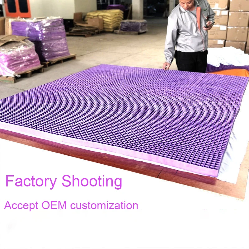 Custom hypo-allergenic TPE rubber orthopedic adjusted bed cool gel memory foam mattress natural latex topper