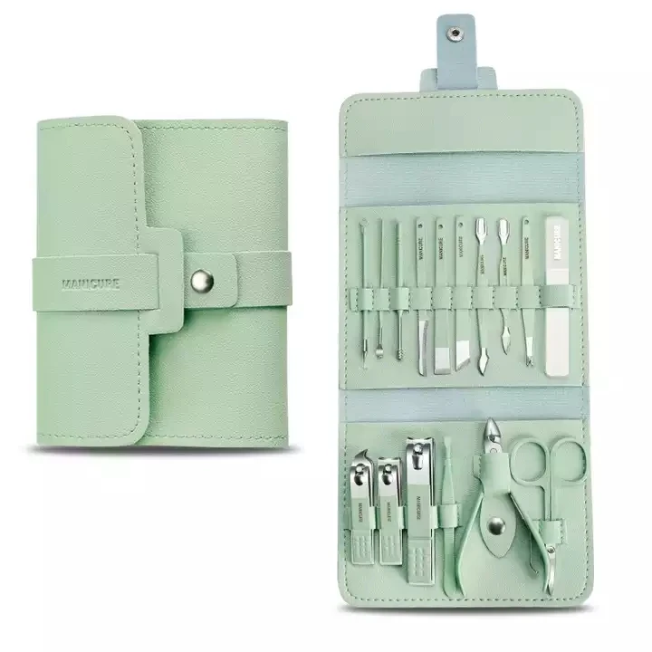 16 piece Manicure Pedicure Set Toe Nail Clipper Nail Cutter Tool Kit Manicure Set for Travel & nail repair Kit