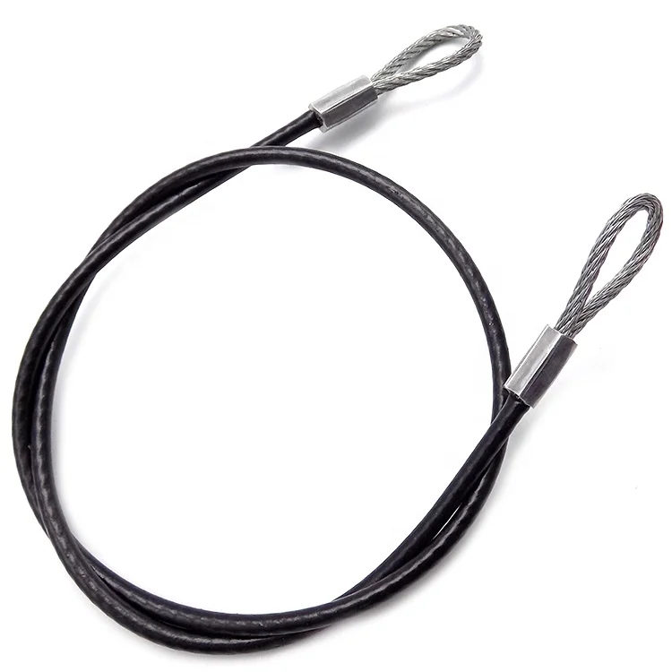 High quality customization Steel Rope with Aluminum Stainless Copper Stamped Ferrules Loop Ends