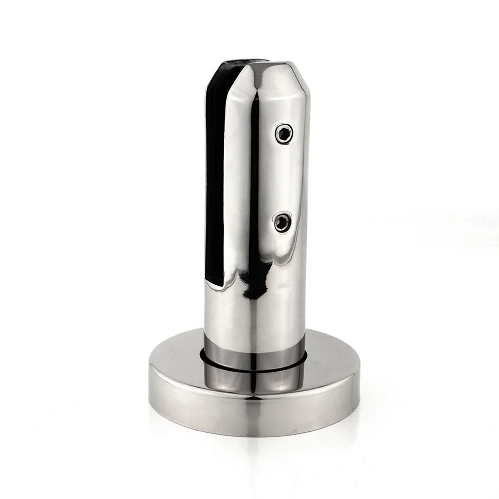 Frameless Swimming Pool Fence Stair Railing Handrail Post  Balustrade Accessories Stainless Steel Glass Spigot for Sales