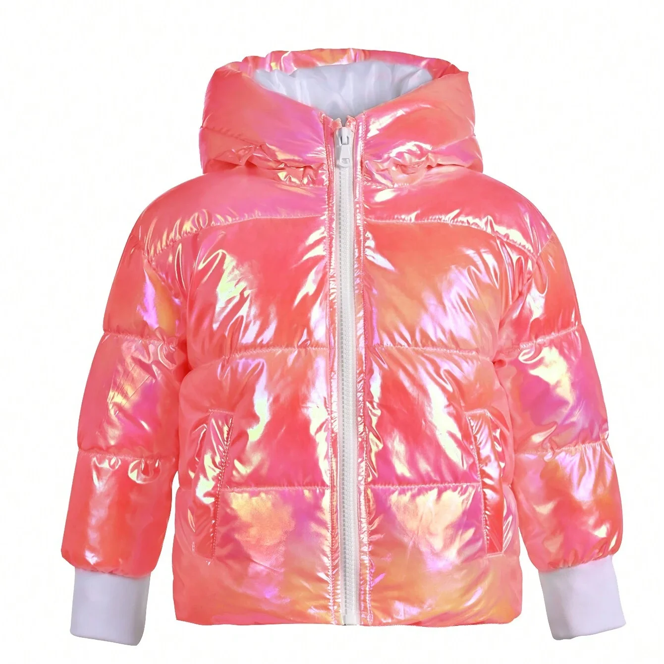 Kids Puffer Bubble Girl Coats 2022 Winter Shiny Jackets For Girls  Warm Children Coat