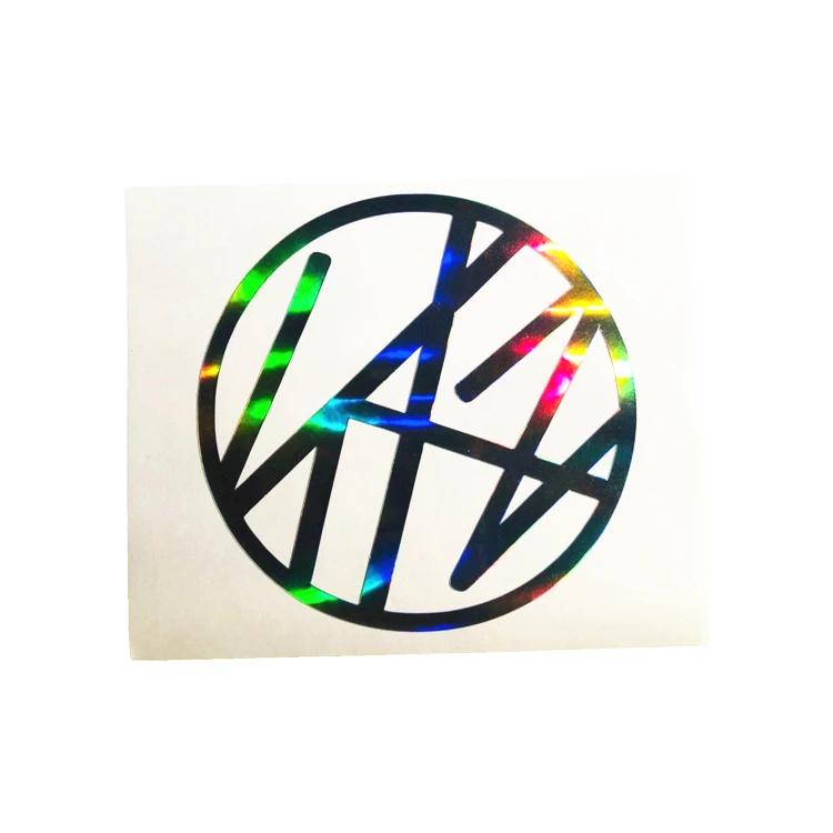 Custom Holographic Logo Sticker Transfer Vinyl Motorcycle Decals Waterproof Rainbow Sticker Decal
