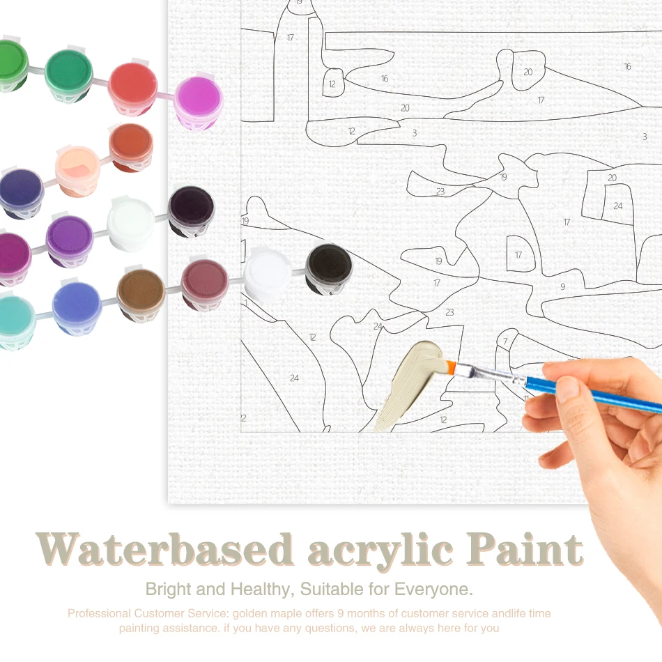 CHENISTORY  Hot Air Balloon Picture By Number For Adults Kits Painting By Number Cat Diy Drawing On Canvas Unique Gift