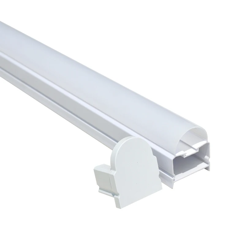 Dongguan Factory 4FT Co-Extrusion Milky T8 LED Batten Light Body Plastic Tube Light Housing