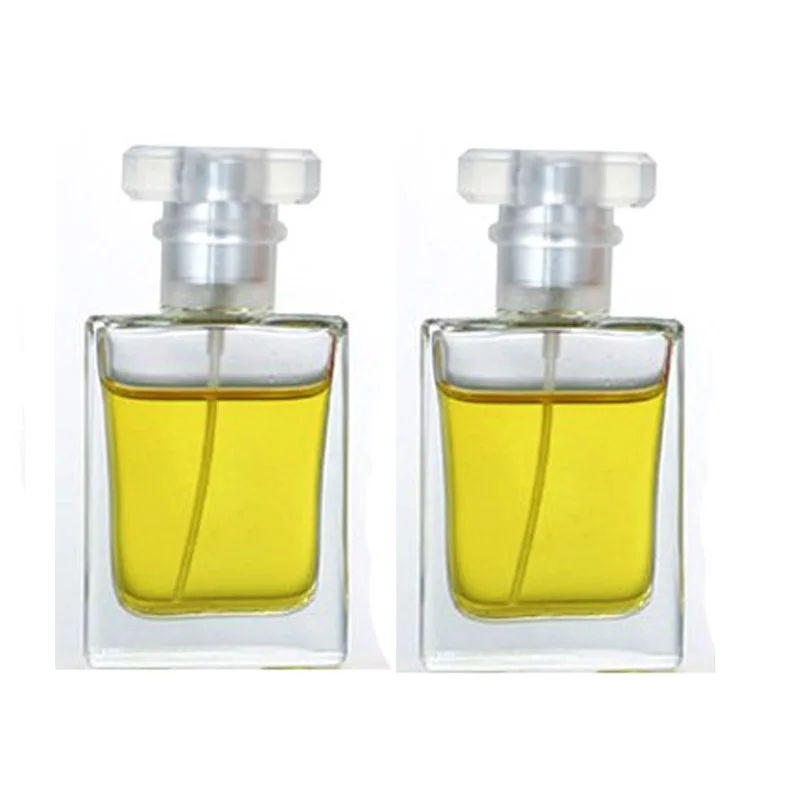 30ml 50ml 60ml 100ml Clear Cosmetic Packaging Luxury Cosmetics Containers And Packaging Unique Square Cheap Glass Perfume Bottle