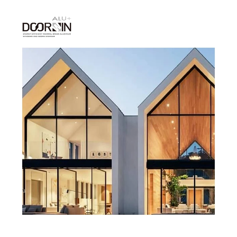 Hurricane Impact Aluminum Glass Fixed Windows Sound Proof Save Energy Double Glazing Grid Special Shape Windows