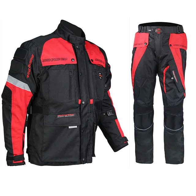 RIDING TRIBE  Winter Safest Mens Armored Sport Motorcycle Touring Clothing Jacket