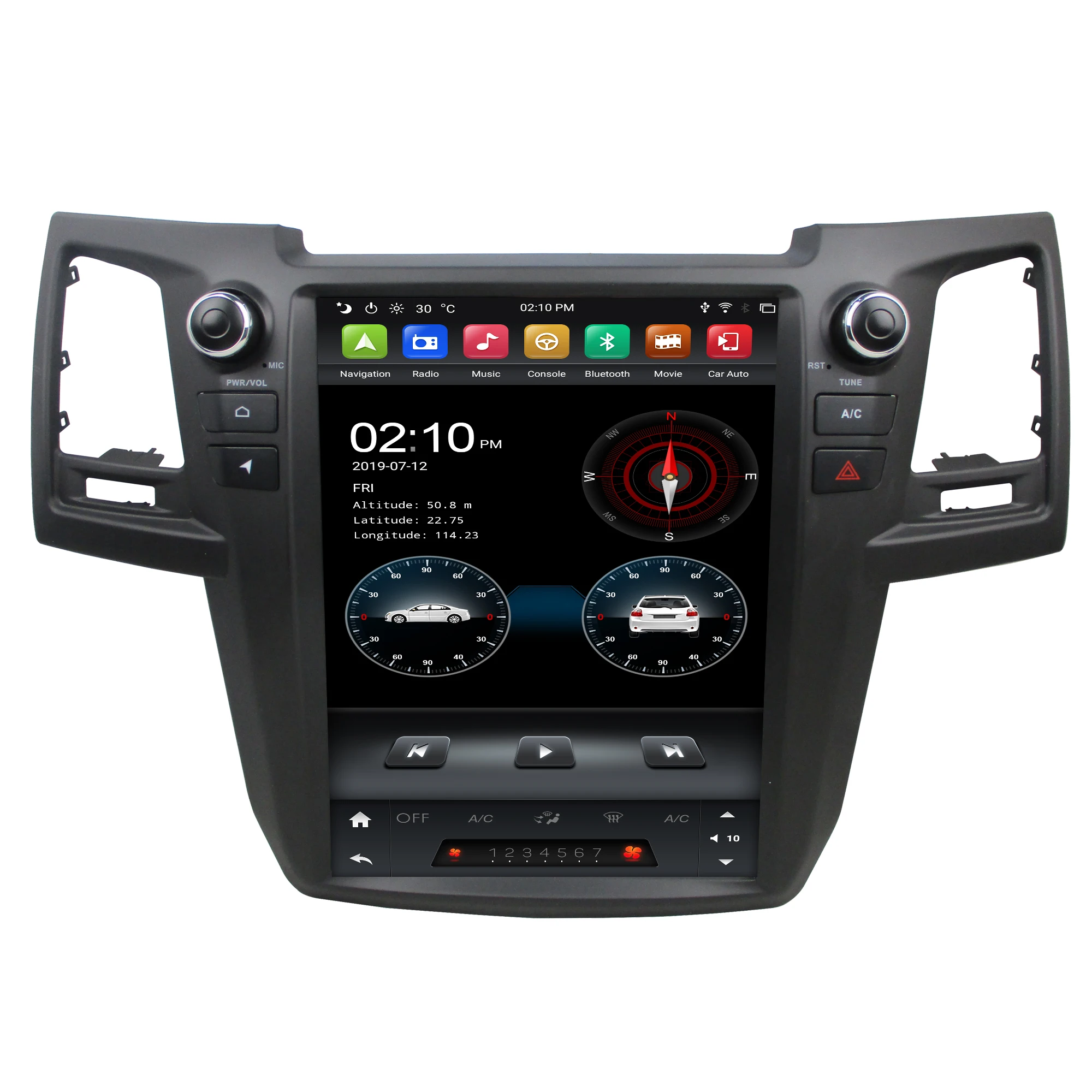 KD-12104 12 1 дюймов Android 9 PX6 Автомобильное видео для Fortuner 2004 2005 2006 2007 2008 2009 2010 2011 2012 2013 2014 2015