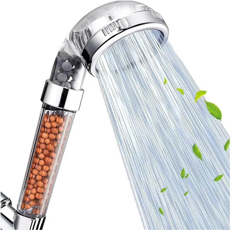 custom smart watersaving ionic showerhead, rainfall custom clear showerhead  acrylic