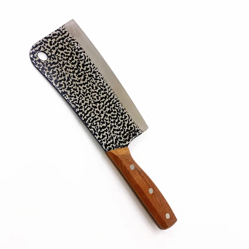 Factory Kitchen Knives Forged Meat Cutter Wooden Handle Chopper Knife Stainless Steel Knife 7 inch