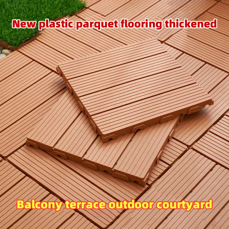 Modern Outdoor WPC Decking Non-Toxic Plastic Composite Easy Installation with WPC Decking Clips