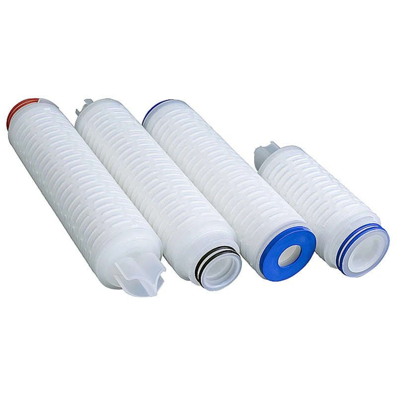 10 20 30 40 Inch 0.22 0.45 0.65 um Filter Absolute hydrophilic Pleated Cartridge Filters for Colloid Oil Filtration